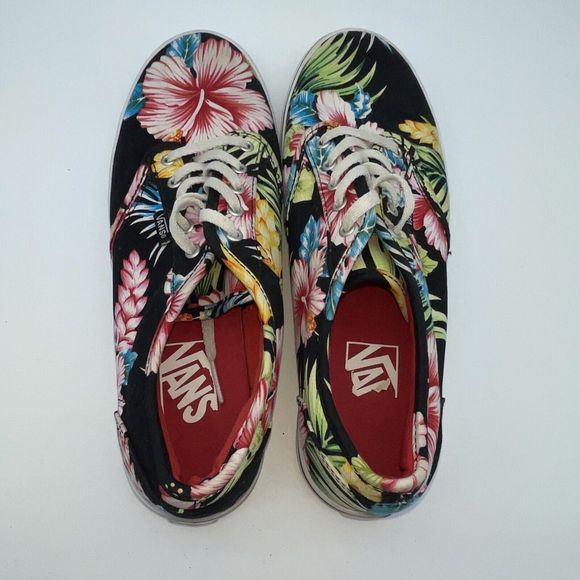 Vans Hawaiian low-top floral tropical canvas sneakers shoes, Women’s 6.5 Men 5 - Picture 5 of 7